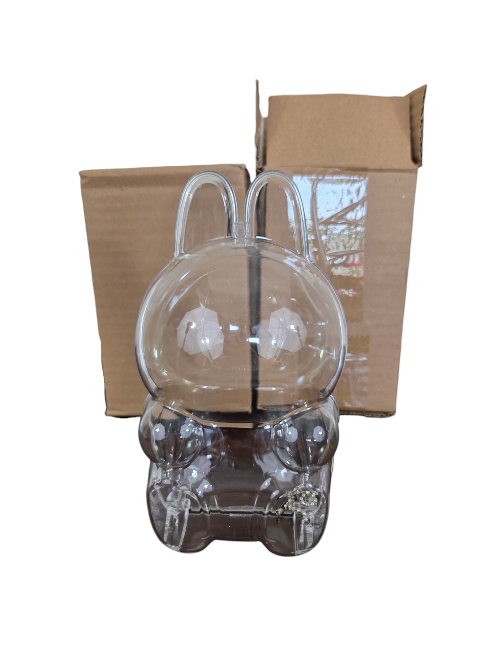 Clear Protective Display Case for Labubu Have a seat Rabbit Set Of 2 ~New In Box